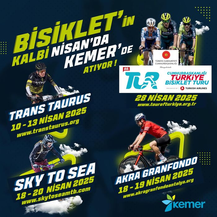 KEMER 2025 TURİZM FAALİYET PROGRAMINDA NİSAN AYININ TEMASI: BİSİKLET!