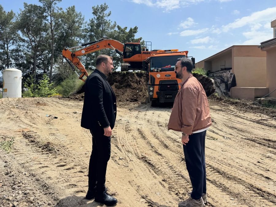 KEMER DEVLET HASTANESİ OTOPARKINDA ÇALIŞMALAR HIZLANDI