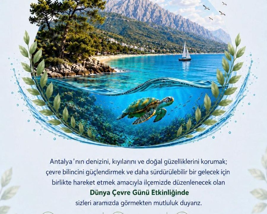 KEMER’DE SÜRDÜRÜLEBİLİR GELECEK İÇİN DEV BULUŞMA: DÜNYA ÇEVRE GÜNÜ ETKİNLİĞİ DÜZENLENİYOR!