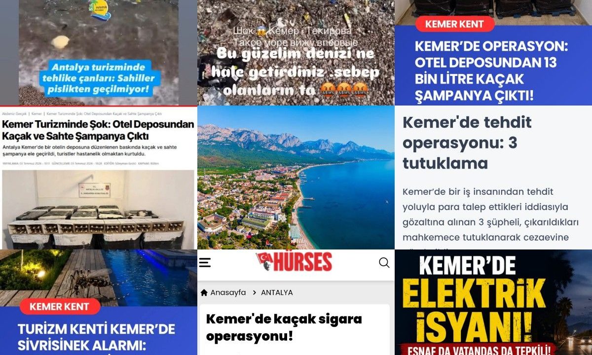 TURİZMİN YILDIZI KEMER’DE “ALARM” ZİLLERİ: İMAJ KAN KAYBEDİYOR