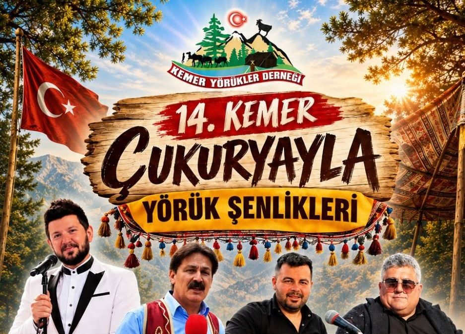 14.KEMER ÇUKURYAYLA YÖRÜK ŞENLİKLERİ BAŞLIYOR